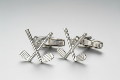Sterling Silver Golf Cufflinks - Ashton and Finch