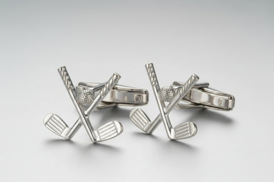 Sterling Silver Golf Cufflinks - Ashton and Finch