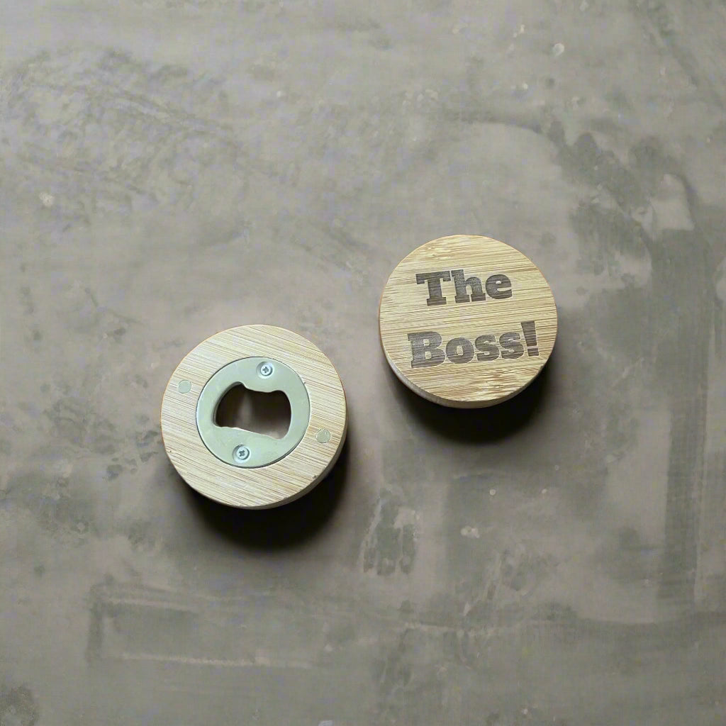 The Boss Fridge Magnet Bottle Opener