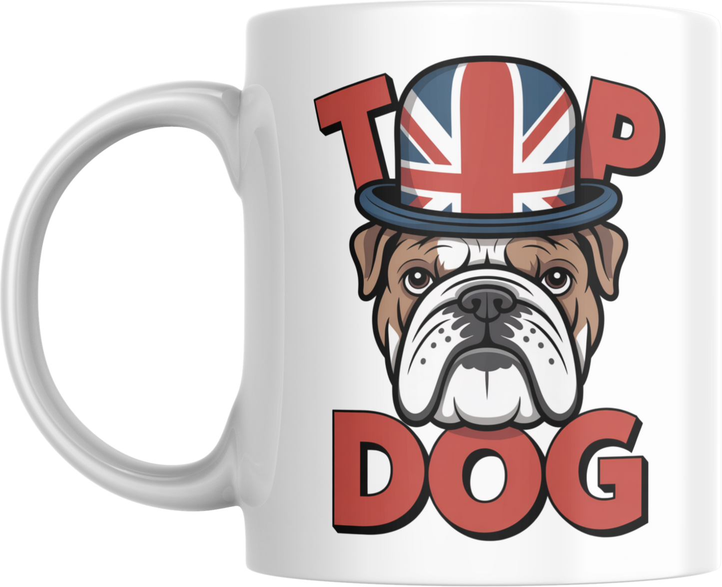Top Dog Mug – English Bulldog Coffee Cup