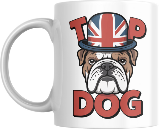 Top Dog Mug – English Bulldog Coffee Cup
