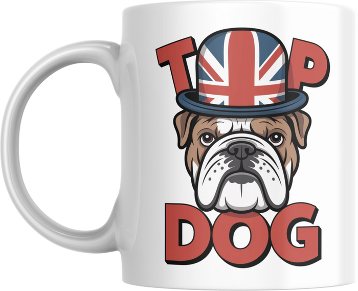 Top Dog Mug – English Bulldog Coffee Cup