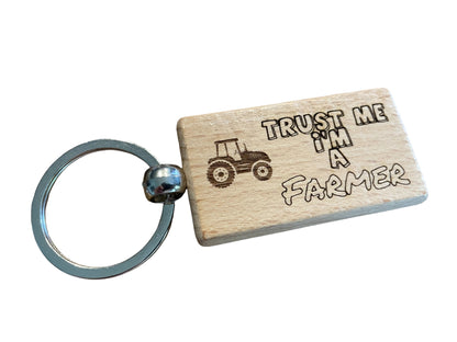 Trust Me, I'm a Farmer Keyring Gift  | Ashton and Finch