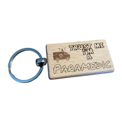 Trust Me, I'm a Paramedic Keyring Gift  | Ashton and Finch