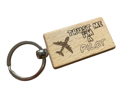 Trust Me, I'm a Pilot Keyring Gift  | Ashton and Finch