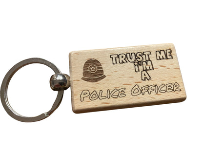 Trust Me, I'm a Police Officer Keyring Gift  | Ashton and Finch