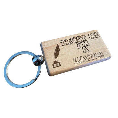 Trust Me, I'm a Writer Keyring Gift  | Ashton and Finch