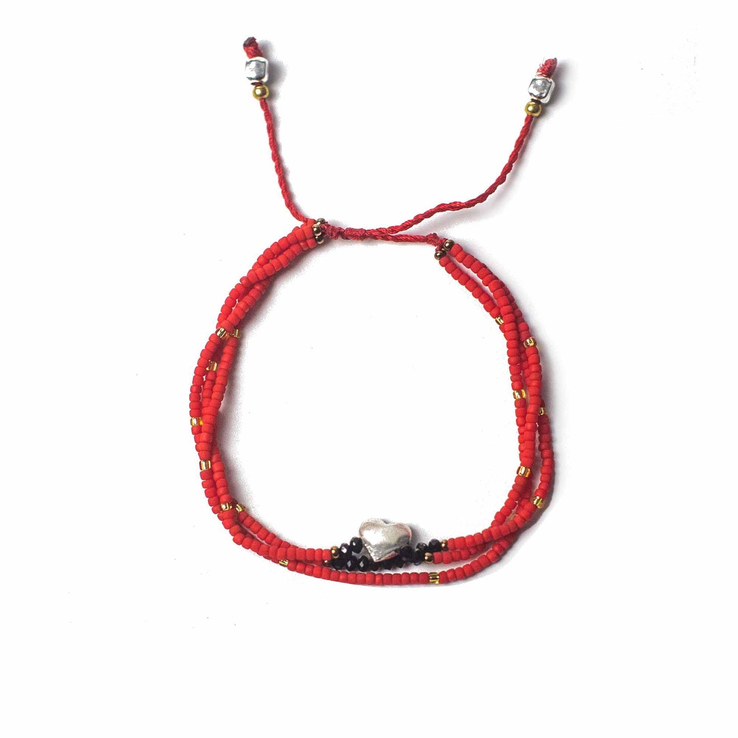 Unconditional Love Temple String Bracelet – Adjustable Red Cord