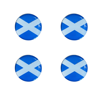 Scottish Flag Golf Ball Markers – Pack of 4 – Saltire Golf Accessories