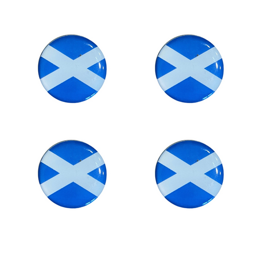 Scottish Flag Golf Ball Markers – Pack of 4 – Saltire Golf Accessories