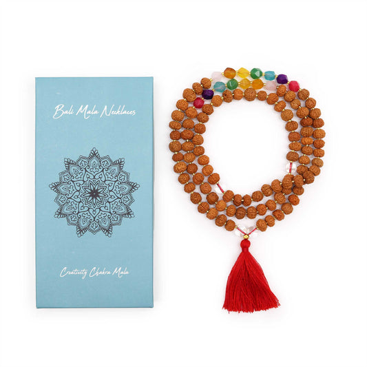 Bali Mala Necklace – Creativity Chakra Healing Beads