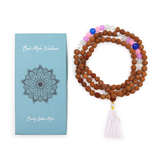 Bali Mala Necklace – Beauty Goddess Beaded Pendant
