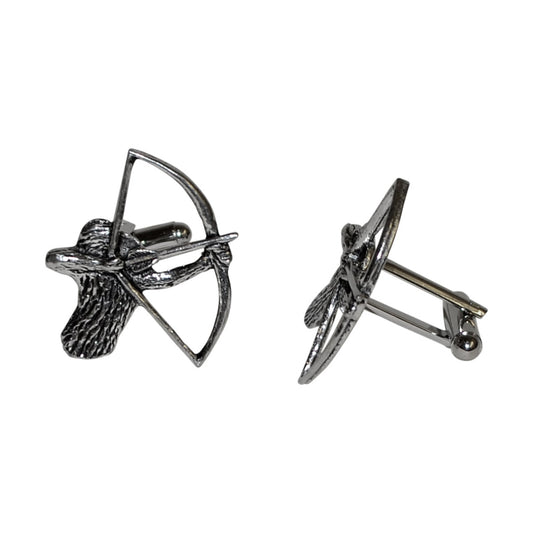 English Made Archer Pewter Cufflinks | Ashton and Finch