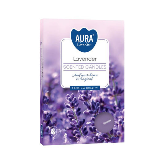 Lavender Scented Tealight Candles Pack of 6
