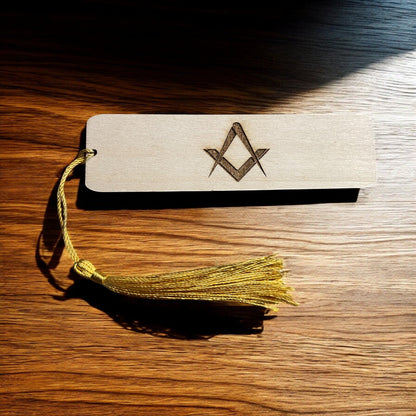 Engraved Wooden Masonic Bookmark  Thoughtful Gift  | Ashton and Finch
