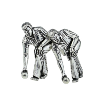 English Made Bowls Theme Pewter Cufflinks | Ashton and Finch