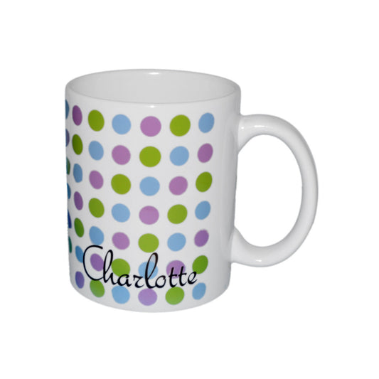 Personalised Name Mug – Spot Design Custom Cup | Ashton and Finch