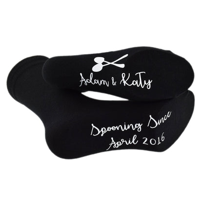 Personalised Spooning Since Anniversary Date Socks| Ashton and Finch
