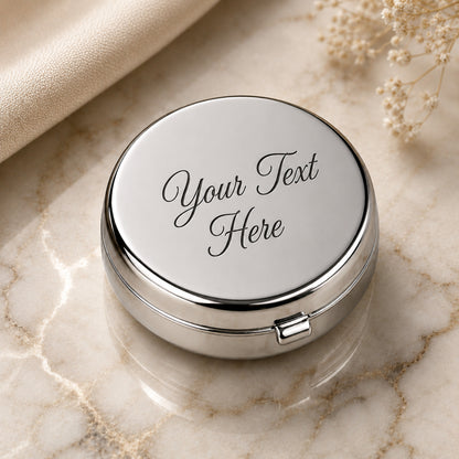 Personalised Round Pill Pot