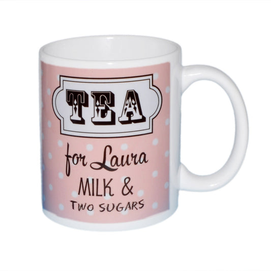 Personalised Mug – Custom Tea Name and Requirements Cup | Ashton and Finch