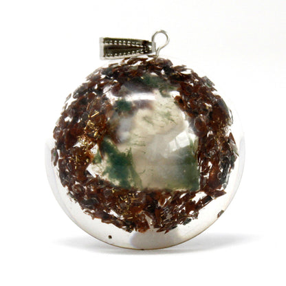 Power Block in Dome Orgonite Power Pendant