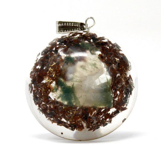 Power Block in Dome Orgonite Power Pendant