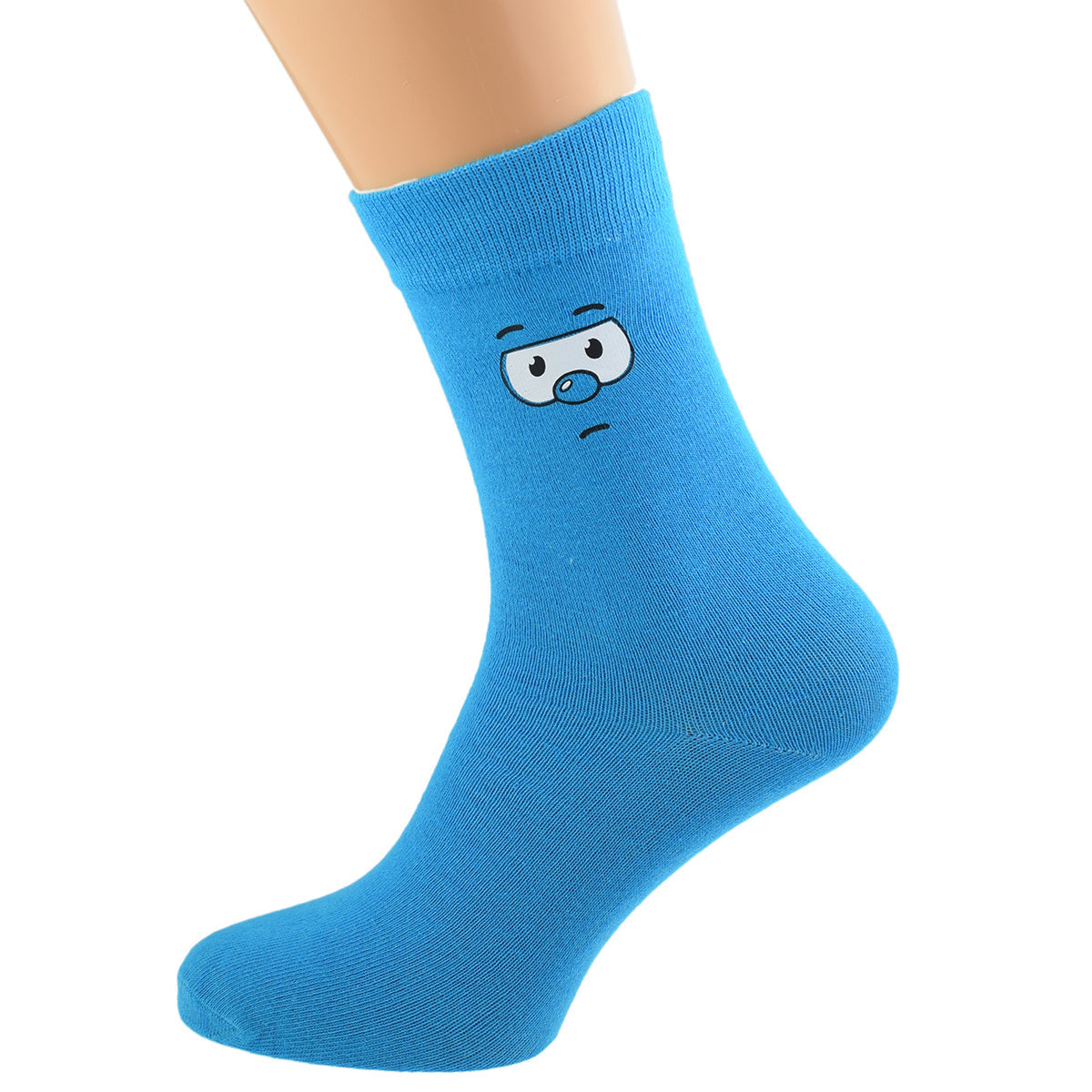 Turquoise Funny Face Novelty Socks| Ashton and Finch