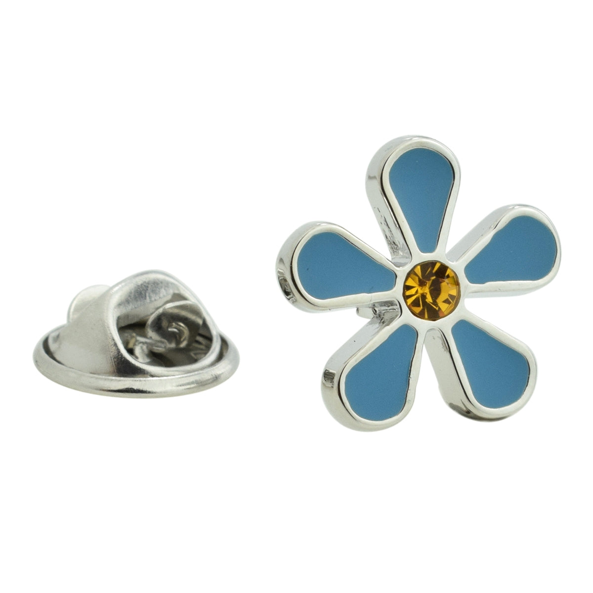 Forget me Not Design Pin Badge (AJTP28)