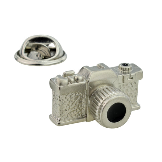 Matt Finish Camera Design Lapel Pin Badge (AJTP52)