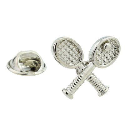 Crossed Tennis Racquets Lapel Pin Badge (AJTP87)