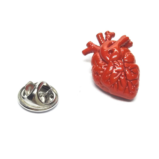 Anatomical Red Heart Surgeons Lapel Pin Badge