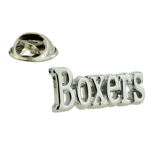 Dog Lover Boxers Lapel Pin Badge
