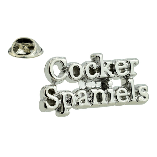 Dog Lover Cocker Spaniels Lapel Pin Badge