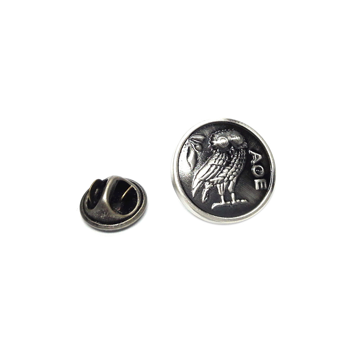Wise Old Owl of Athena Lapel Pin Badge