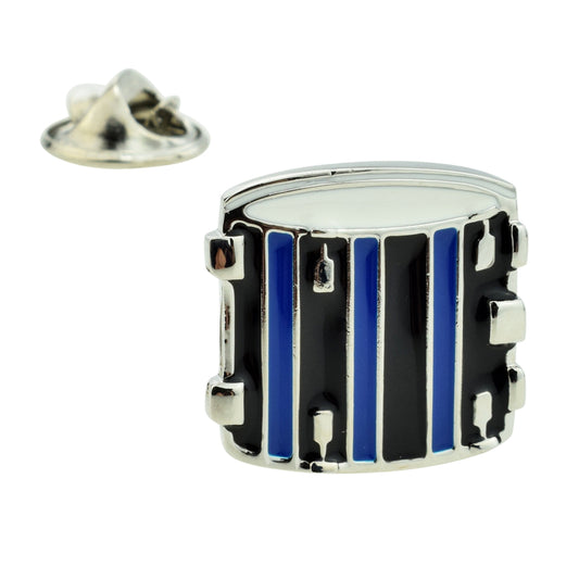 Coloured Drum Design Lapel Pin Badge
