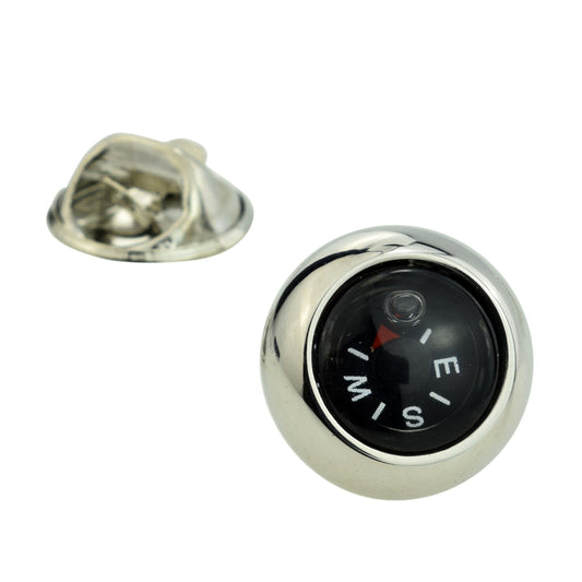 Compass Lapel Pin Badge