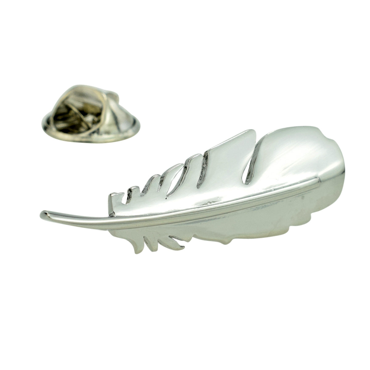 Birds Feather Lapel Pin Badge