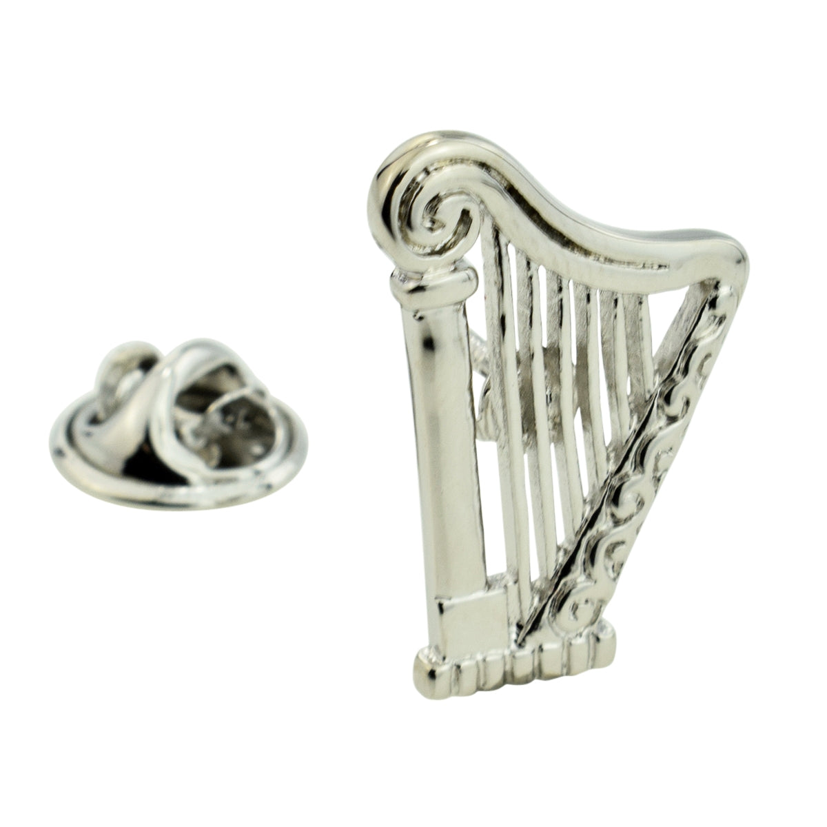 Harp Design Music Lapel Pin Badge