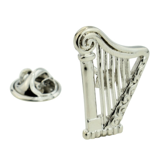 Harp Design Music Lapel Pin Badge