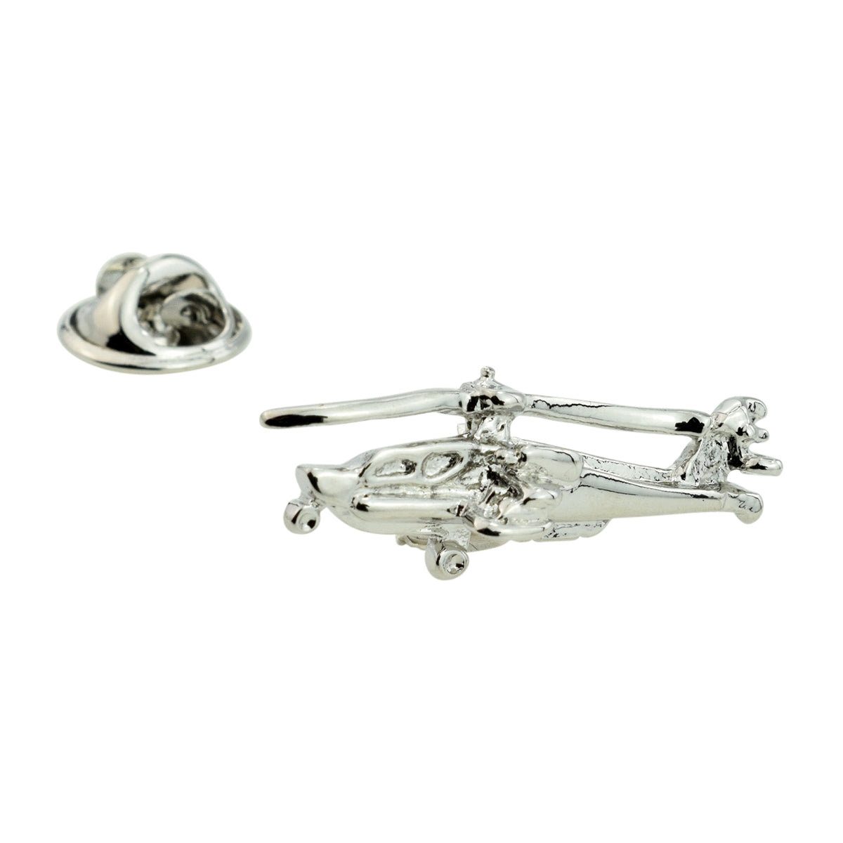 Apache Gunship Helicopter Lapel Pin Badge