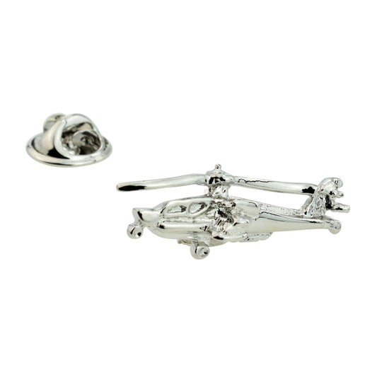Apache Gunship Helicopter Lapel Pin Badge