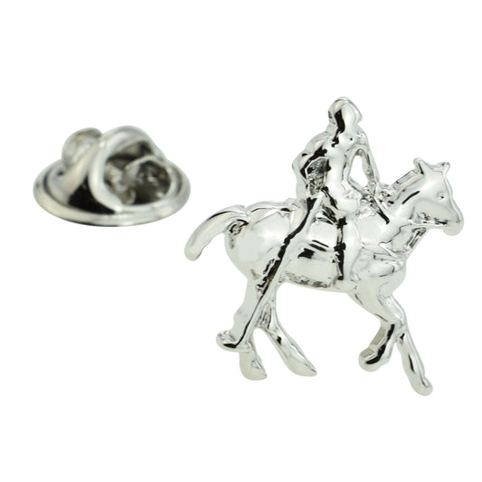 Polo Horse & Rider, Equestrian Lapel Pin Badge
