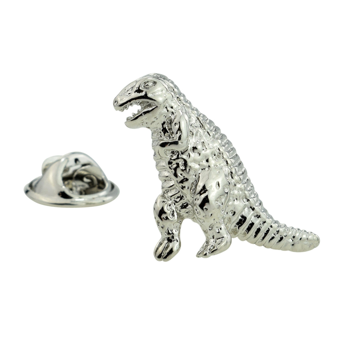 T Rex Dinosaur Fossil Lapel Pin Badge