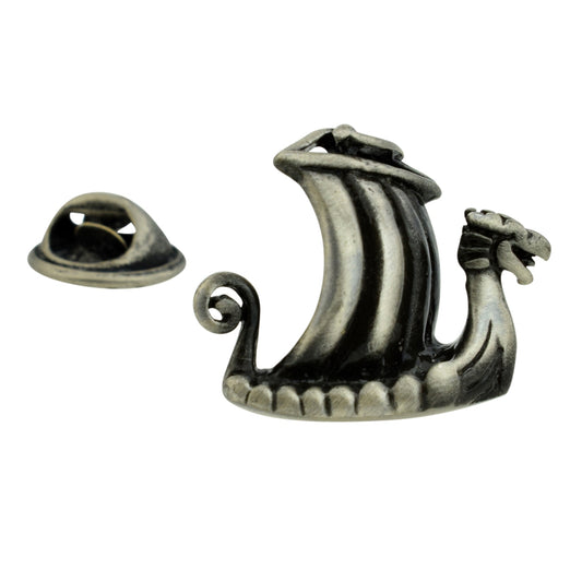 Viking Longship Lapel Pin Badge