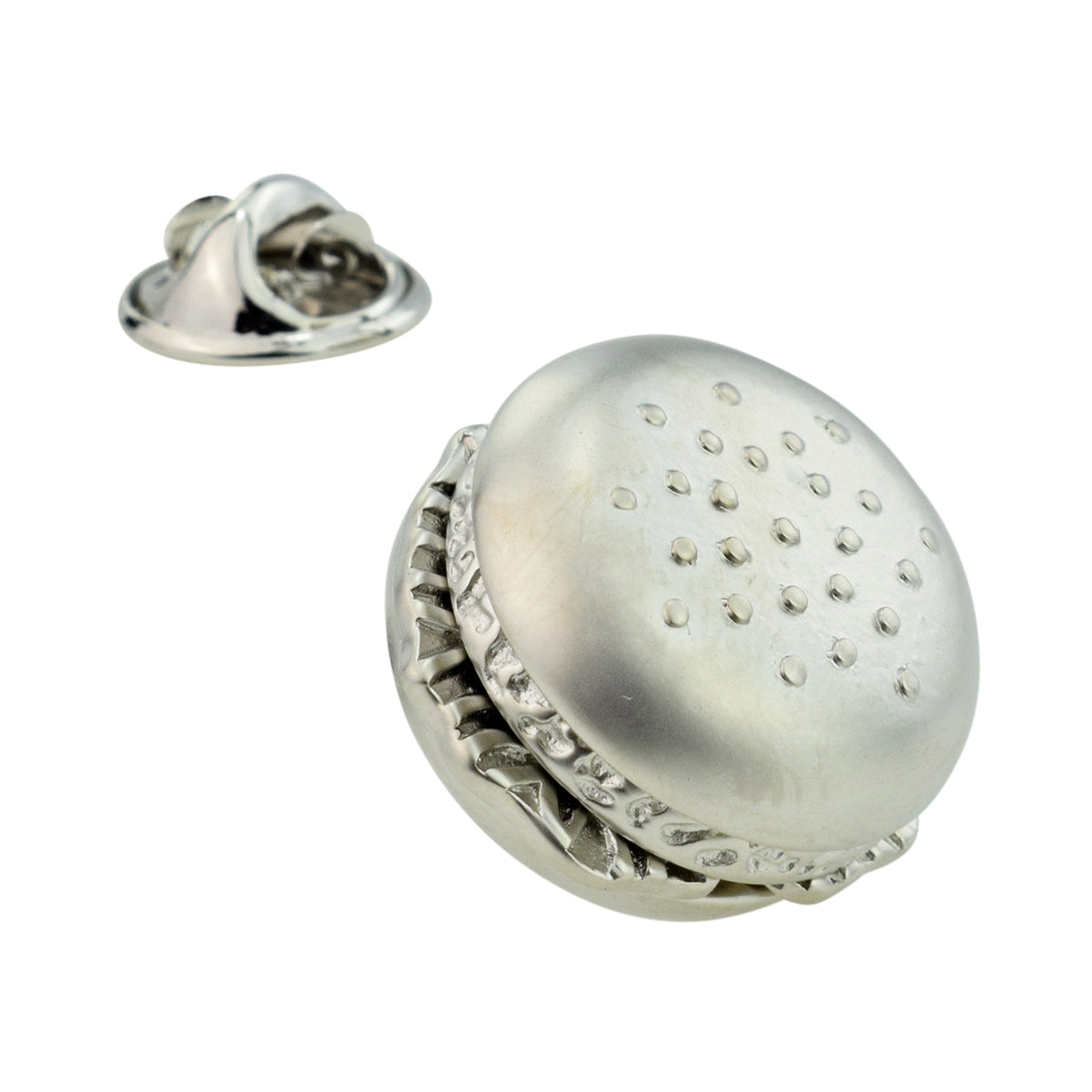 Metal Hamburger Lapel Pin Badge