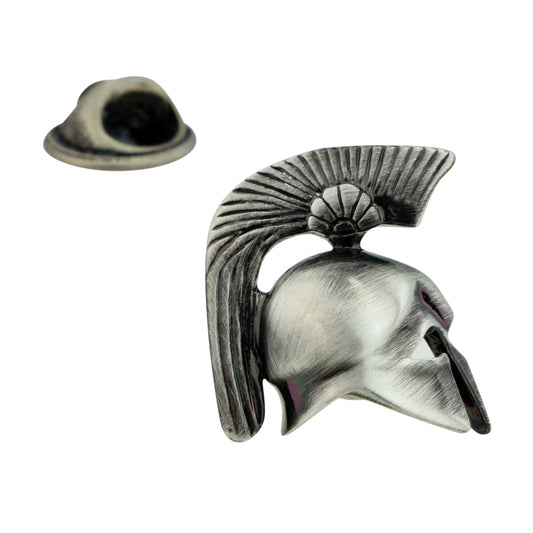 Antique Greek or Roman Battle Helmet Museum Lapel Pin Badge
