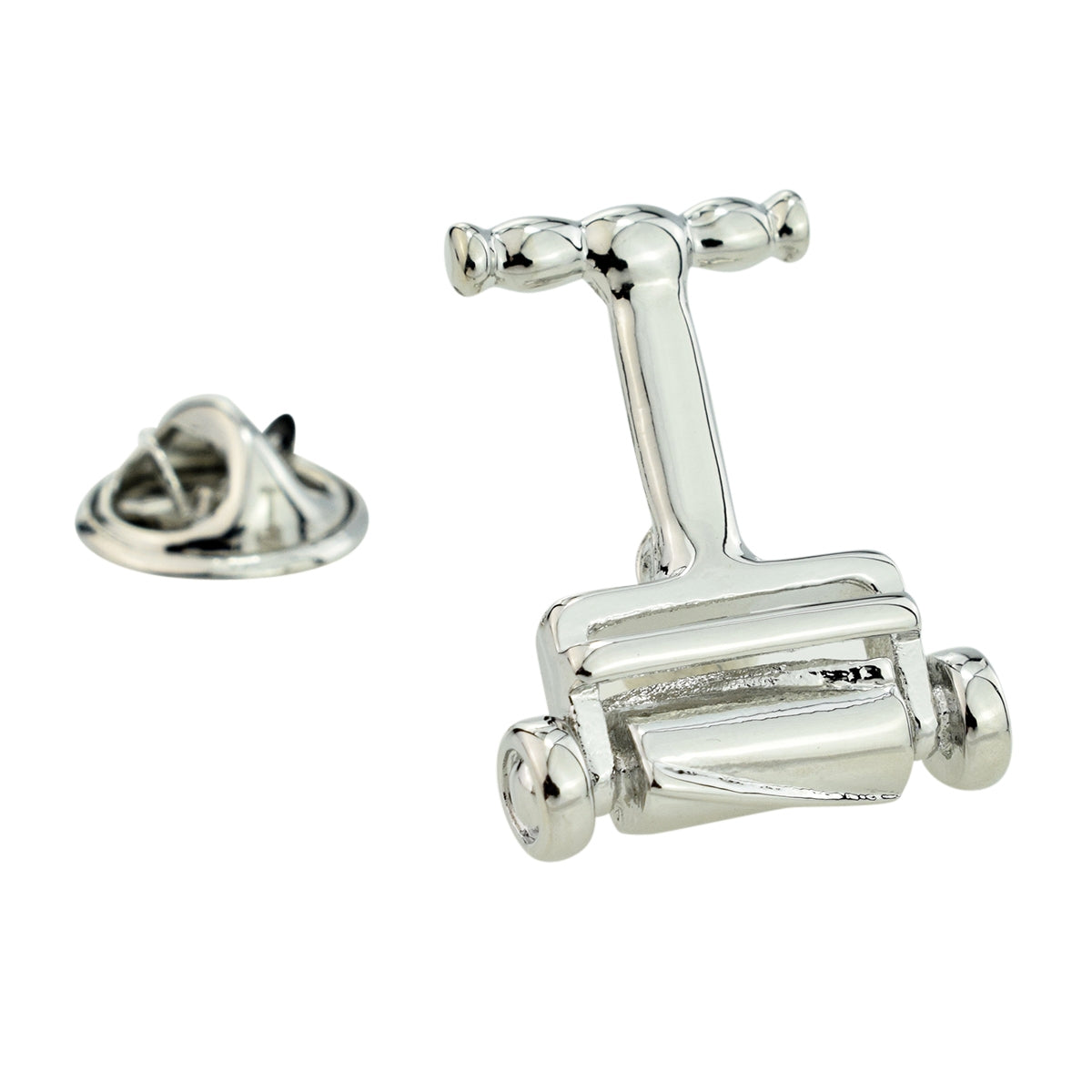 Hand Push Lawn Mower Lapel Pin Badge