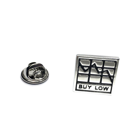 Stockbrokers Traders Buy Low Lapel Pin Badge