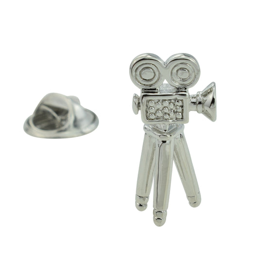Movie Camera Lapel Pin Badge