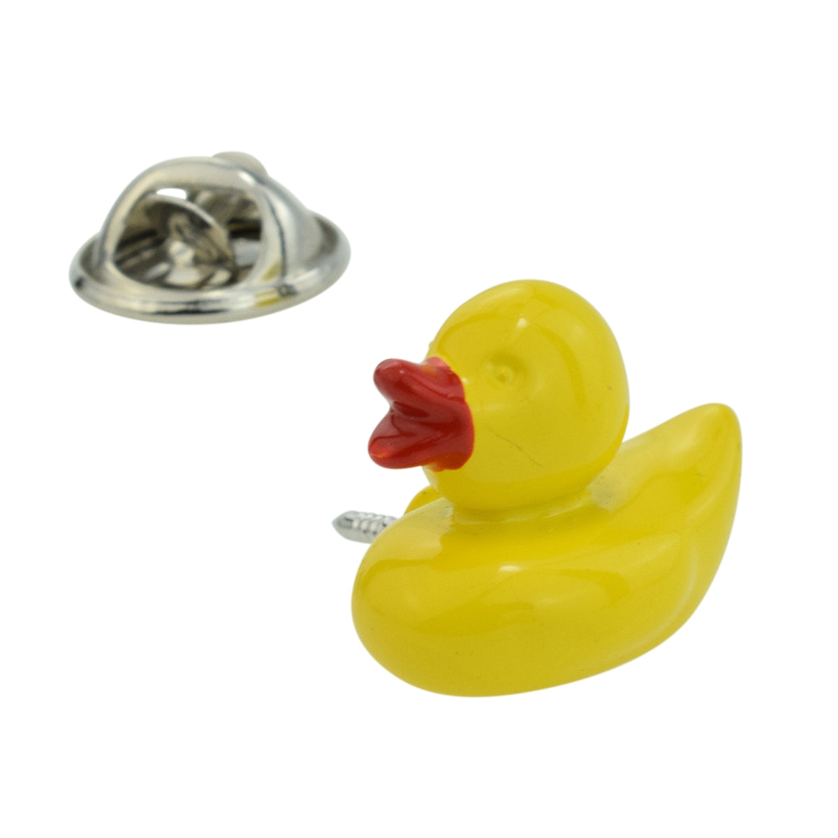 Yellow Bathtime Duck Lapel Pin Badge